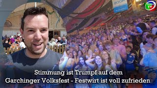 Stimmung ist Trumpf auf dem Garchinger Volksfest [upl. by Sofer]