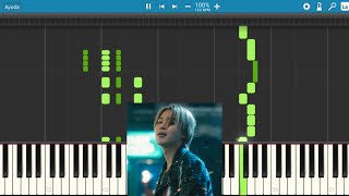 지민 Jimin Who Piano Tutorial  Midi Files  Piano Sheet [upl. by Eelirrem]