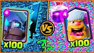 100 ODUNCU vs 100 MİNİ PEKKA  HANGİSİ GÜÇLÜ   Clash Royale [upl. by Introk]