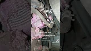 Mitsubishi ASX and RVR oil cooler pipe leaking water [upl. by Kern]