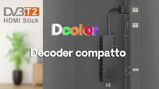 Dcolor Decoder DVBT2 Decoder Digitale Terrestre [upl. by Veta]