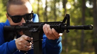 Сравнение огнестрельной AR15 с GBB M4A1 MWS от Tokyo Marui [upl. by Ennazzus160]