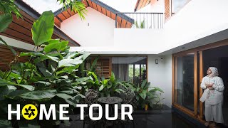 A Beautiful Tropical House With Central Courtyard Home Tour [upl. by Sollie671]