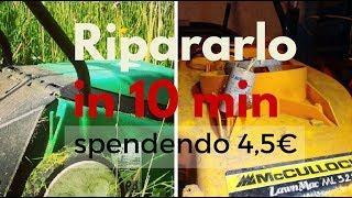 TAGLIAERBA ELETTRICO ROTTO RIPARALO CON 45€  ORTO E GIARDINAGGIO [upl. by Asp]