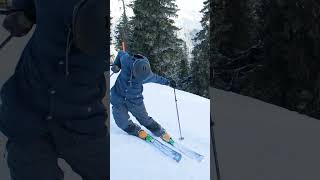 Challenge Your Ski Carving with Steep Terrain  shorts [upl. by Dawkins]