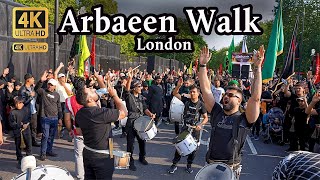 🌍 Largest Human Gathering 🌍 Watch the 2024 Arbaeen Walk in London in 4K 🎥✨ Subscribe amp Share 📢❤️ [upl. by Lirva155]