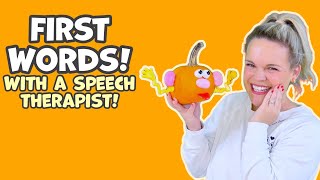 First Words with a Speech Therapist Baby Learning Fall Pumpkins amp Halloween to Build Words [upl. by Dyson246]