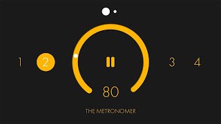 80 BPM 24 Modern Metronome  1 Hour Metronome 80 BPM [upl. by Nylanaj99]