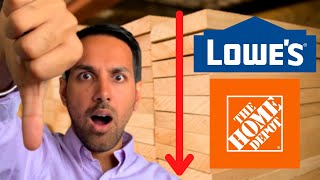 Falling Lumber Prices Explained When is it going to reflect on Home Depot Lowes [upl. by Nivat]