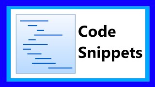 VBNET Snippets erstellen und verwenden HowTo 047 [upl. by Hancock771]