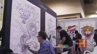 Ed Hardy Painting A Dragon [upl. by Alban]