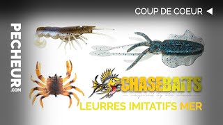 Les leurres souples imitatifs Chasebaits pour la pêche en mer [upl. by Ainivad]