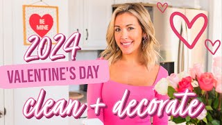 2024 VALENTINES DAY CLEAN  DECORATE WITH ME BriannaK [upl. by Assenahs]