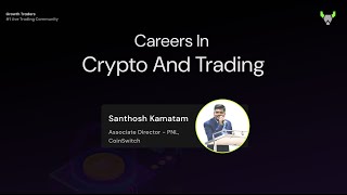 Getting into Algorithmic Trading by Santhosh CoinSwitch  CoinSwitch API  Crypto Game Strong [upl. by Nailil]