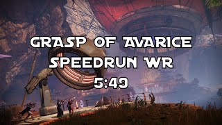 Grasp of Avarice Speedrun WR 549 [upl. by Annmaria]