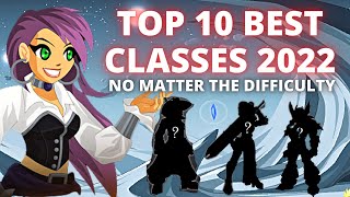 AQW TOP 10 CLASSES IN GAME 2022  REGARDLESS OF TIME TO GET CLASS [upl. by Ahsok]