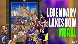 LEGENDARY Lakers Mural ft Kobe Magic Shaq 🔥  Highlights Shorts [upl. by Eirak]