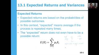 Chapter 13 Return Risk and SML [upl. by Leinaj937]