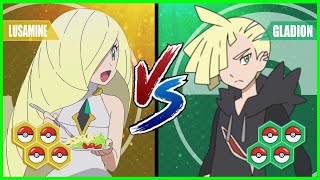 Pokemon Battle Pedia Gladion Vs Lusamine [upl. by Onilecram330]