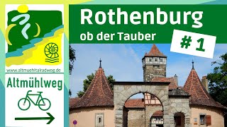 AltmühltalRadweg 1▶ Rothenburg ob der Tauber Colmberg Leutershausen  Radtouren Radreisen [upl. by Cost8]