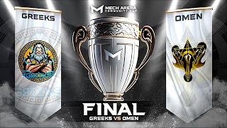 Omen VS Greeks  Mech Arena Community Cup Final🏆MACC 5v5 First half [upl. by Mosley]