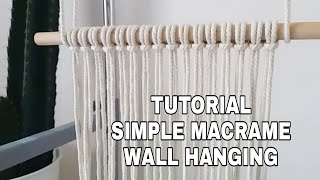 Cara Membuat Macrame Wall Hanging [upl. by Durante]