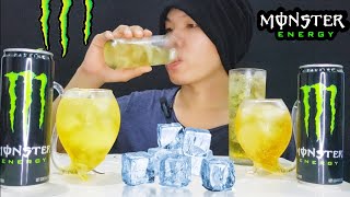 ASMR SOUND ♪︎ ENERGY DRINKING WATER MONSTER NO TALKING [upl. by Sucrad]