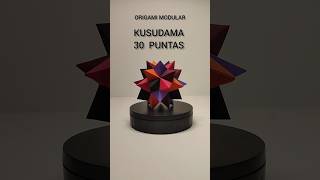 ORIGAMI MODULAR quotKUSUDAMA 30 PUNTASquot shorts origami origamimodular kusudama [upl. by Niaz]