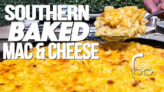 SOUTHERN BAKED MACARONI amp CHEESE RELEASING MY INNER PAULA DEAN  SAM THE COOKING GUY [upl. by Hgierb]