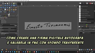 Come creare una firma digitale autografa e salvarla in PNG con sfondo trasparente [upl. by Pish]