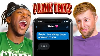 SIDEMEN PRANK TEXT ROULETTE [upl. by Penoyer]