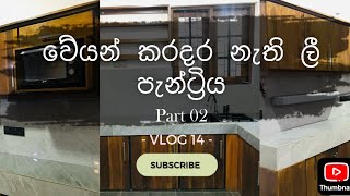 වේයන් කරදර නැති ලී පැන්ට්‍රිය  Termite free pantry cupboard  Low Budget  Pantry Cupboard  Vlog14 [upl. by Capriola]