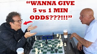 New Hustler Wants Trash Talker To Give 5 to 1 min Odds Diver David vs Boston Mike [upl. by Nahpos750]