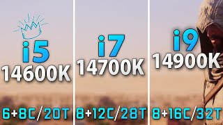 Intel i514600K vs i714700K vs i914900K  Test in 8 Games [upl. by Isaiah613]