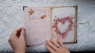 quotHappily Ever Afterquot WEDDING JUNK JOURNAL junkjournal wedding [upl. by Yrek133]