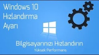 Bilgisayar Hızlandırma Windows 10 Açılışını Hızlandıracak Kolay Yöntem  1 [upl. by Anitnas]