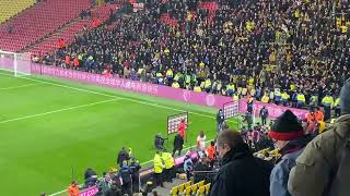 Watford vs Norwich 30  Sargent give us a wave [upl. by Erasmo354]