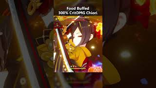 Food Buffed 300 CritDMG Chiori genshinimpact chiori [upl. by Alohs753]