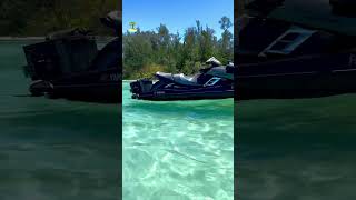 Wow this is paradise  Anna Maria Island🏝️ Jewfish Key Sandbar beach explore travel jetski [upl. by Aikmat]