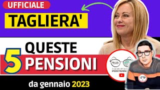 UFFICIALE 🔴 PENSIONI TAGLI governo MELONI a QUESTI ASSEGNI DA GENNAIO ➡ BUONE NOTIZIE per LE MINIME [upl. by Marena]