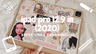 📦 UNBOXING ✂️  📱 IPAD PRO 2020 4th Generation 129 in  APPLE PENCIL 2 ✏️ 🍎 super CHILL 🍃 [upl. by Porter]