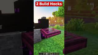 2 Build Hacks in Minecraft😱 はいよろこんで shorts [upl. by Farra]