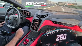 Driving 1015hp Lamborghini Revuelto V12 on TRACK SOUND Interior Exterior Review 4K [upl. by Stalker]