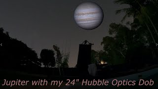 Jupiter  Live view with 24quot Telescope [upl. by Latsirk]