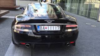 BRUTAL LOUD Aston Martin DBS start ups  accelerations [upl. by Wallack681]