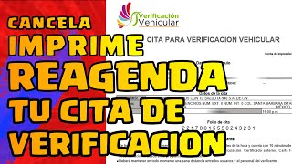 COMO CANCELAR CITA DE VERIFICACION  FACIL Y RAPIDO [upl. by Nwahsat]