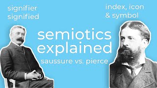 Semiotic Analysis  Ferdinand de Saussure amp Charles Sanders Pierce Theories Explained for Beginners [upl. by Agostino]