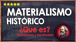 ¿Qué es el Materialismo Histórico 🙏 Concepto y etapas del Materialismo Histórico de Marx 🙏 [upl. by Heng566]