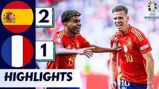 Mbappe Missed Goal Vs Spain Vs France  Highlights Euro 2024 [upl. by Nylesoy]