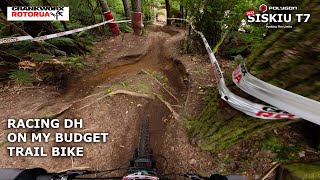 Racing My Budget Trail Bike At Crankworx Downhill Part 2  Polygon Siskiu T7 [upl. by Ordnas689]